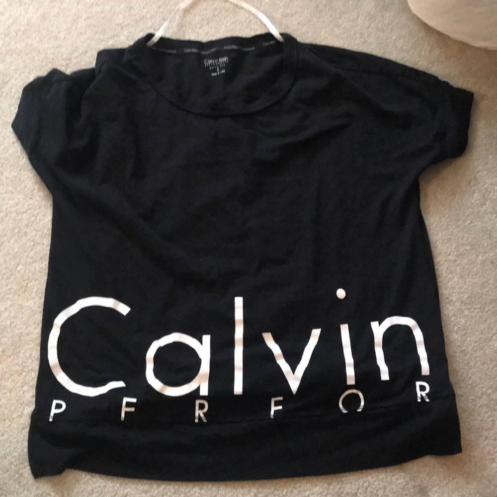 Calvin Klein crop performance tee
